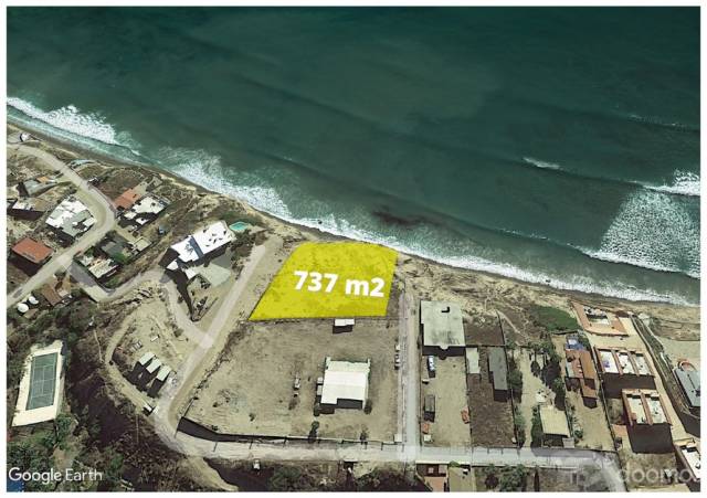 Venta de Terreno frente al mar, Baja del Mar, Rosarito, 737m2