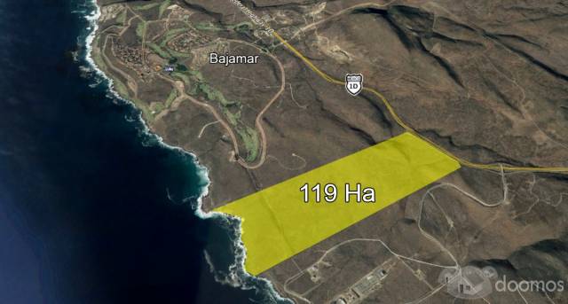 Venta de Terreno frente al mar, Bajamar Sur, Ensenada, 119HA