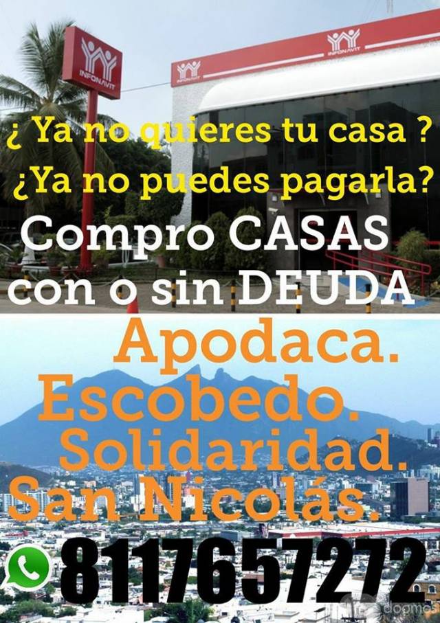 COMPRO TU CASA, DEPARTAMENTO O TERRENO DE CONTADO, CON O SIN DEUDA