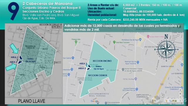 2 CABECERAS PRINCIPALES DE MANZANA COMERCIAL - CONJUNTO URBANO PASEOS DEL BOSQUE II