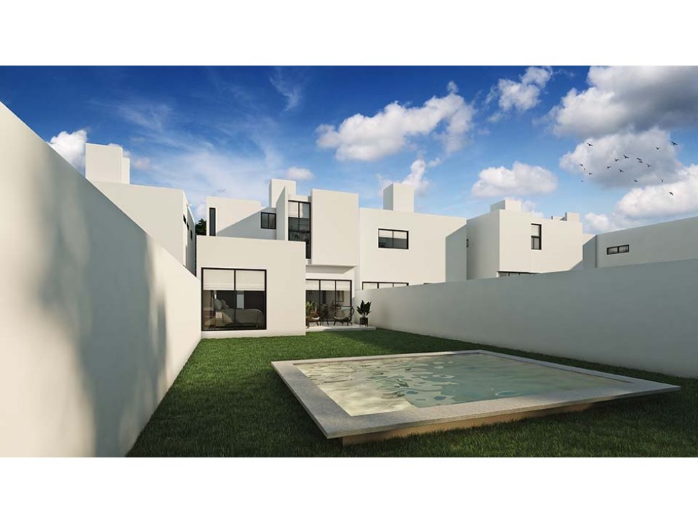 Casa nueva en Privada Zensia. Mod.D. Mérida, Yuc