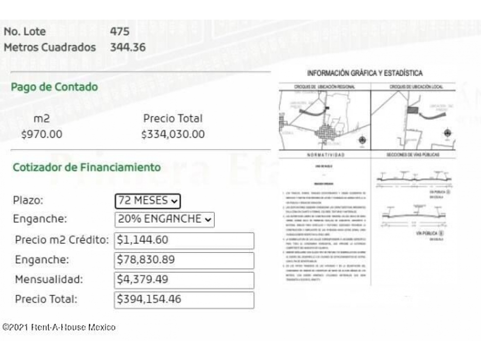 Qh1 Terreno Terreno urbanizado y con amenidades en venta en Yucatán